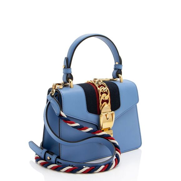 Gucci Leather Sylvie Mini Top Handle - Picture 2 of 16